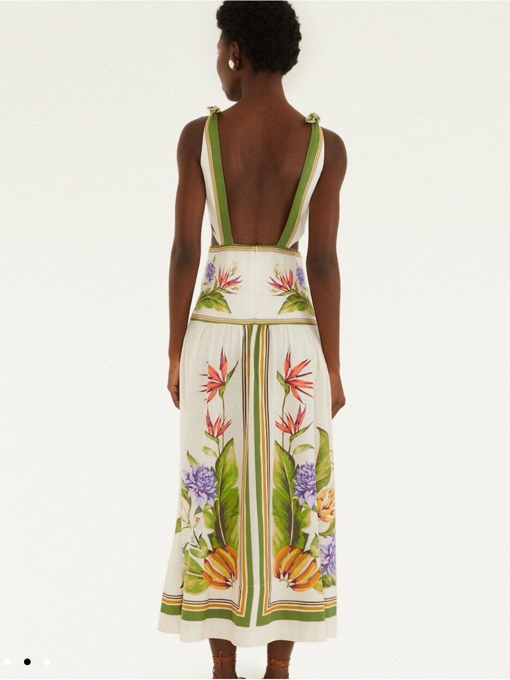 FARM Rio Sand Tropical Scarf Maxi Dress - Picture 3 of 4
